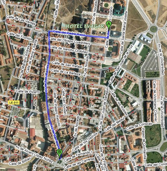 Acceder a la situaccin del Hostal Evagar en Google Maps